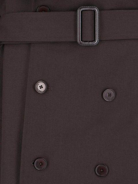 The Frankie Shop Dursley double-breasted trench coat - Brown