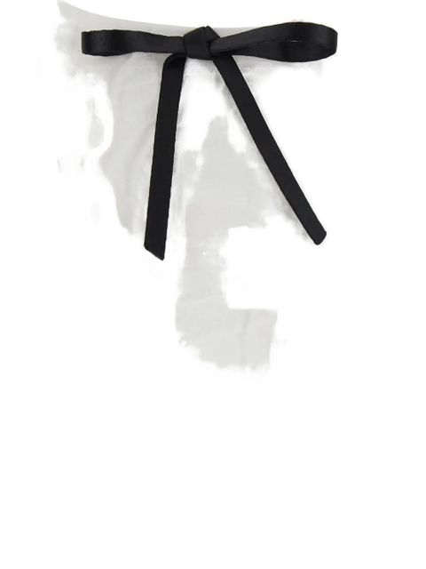 SHUSHU/TONG tie-detail sleeveless pleated mini dress - White