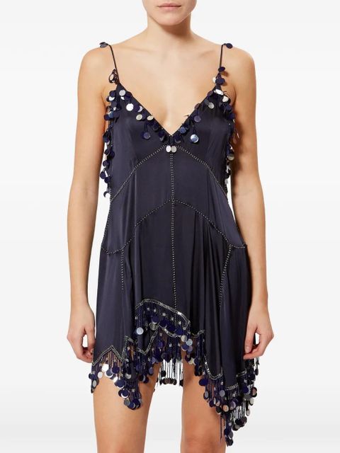 ISABEL MARANT Ludna sequin-embellishment mini dress - Blue