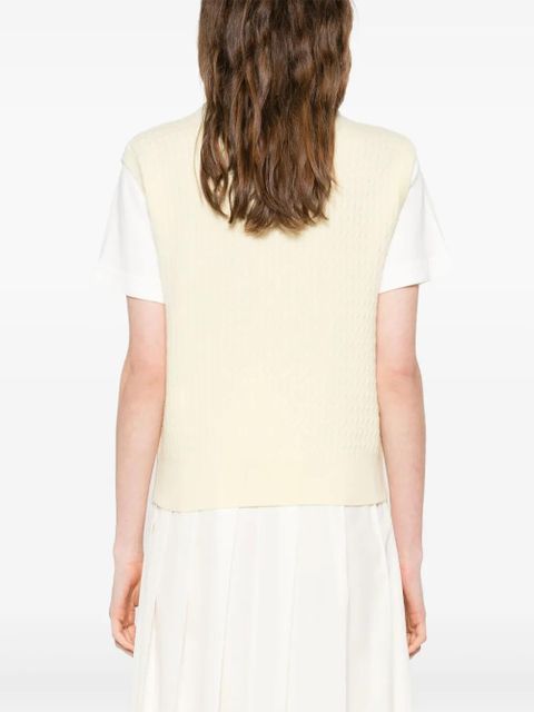 SANDRO layered T-shirt - Yellow