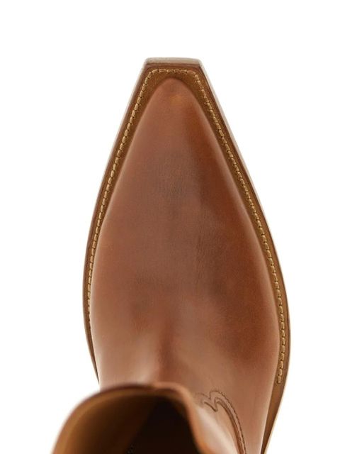 Maison Margiela Heel-Less leather boots - Brown