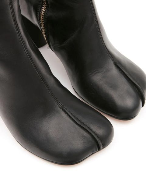 MM6 Maison Margiela knee-high leather boots - Black