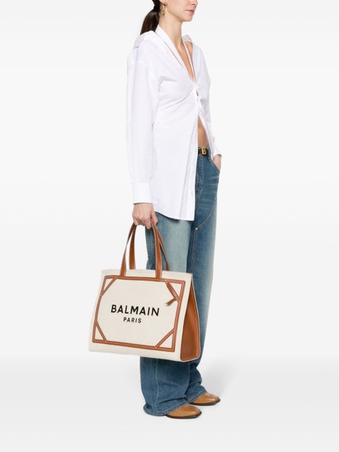Balmain B-Army logo-print tote bag - Neutrals - zdjęcie produktu nr 2