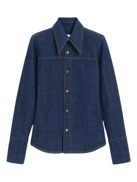 AMI Paris sharp collar shirt - Blue - zdjęcie produktu nr 1