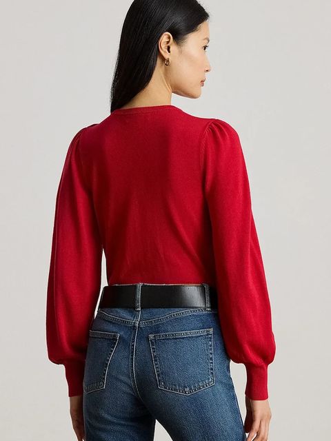 Lauren Ralph Lauren sweter damski kolor czerwony 200980974