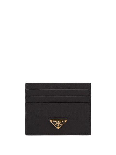 Prada logo-plaque card holder - Black - zdjęcie produktu nr 1