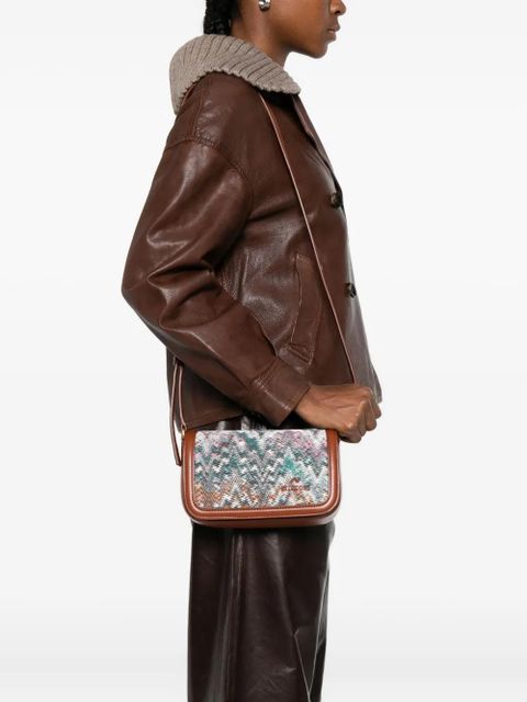 Missoni patterned leather cross body bag - Brown - zdjęcie produktu nr 2