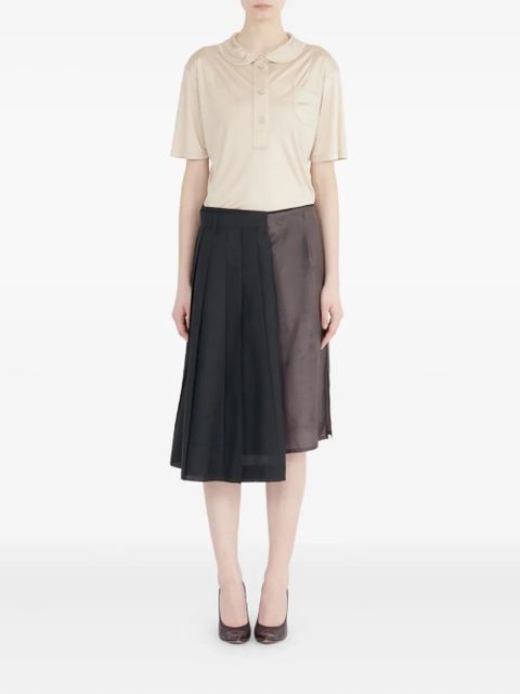 Maison Margiela pleated asymmetrical skirt - Black - zdjęcie produktu nr 2