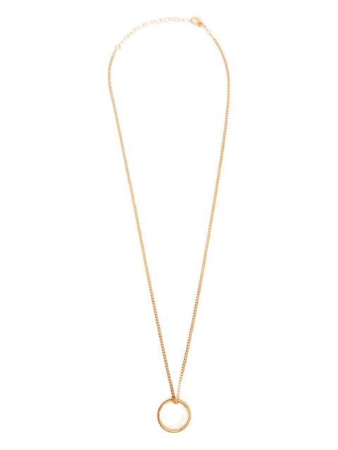 MM6 Maison Margiela logo ring pendant necklace - Gold - zdjęcie produktu nr 1