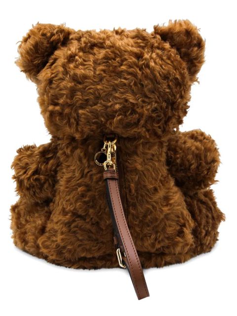 Moschino teddy bear clutch bag - Brown