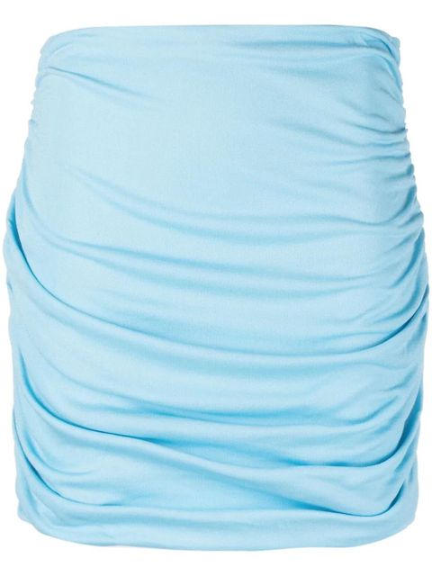 Tory Burch ruched high-waist skirt - Blue - zdjęcie produktu nr 1