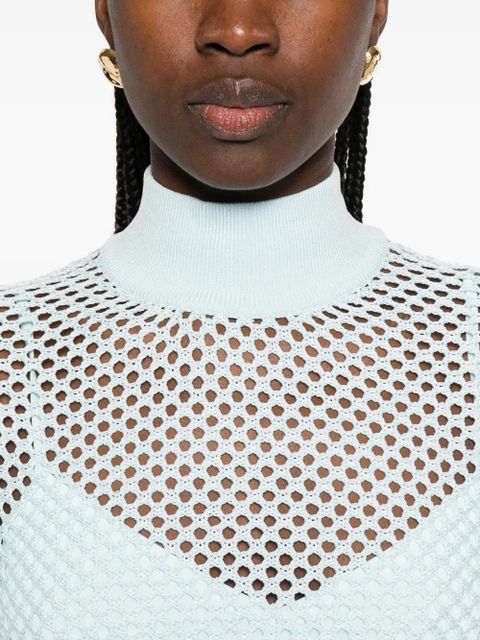 Simkhai openwork turtleneck sweater - Blue
