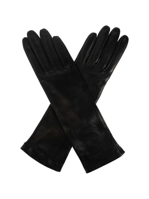 Alexander McQueen logo-detail gloves - Black - zdjęcie produktu nr 2