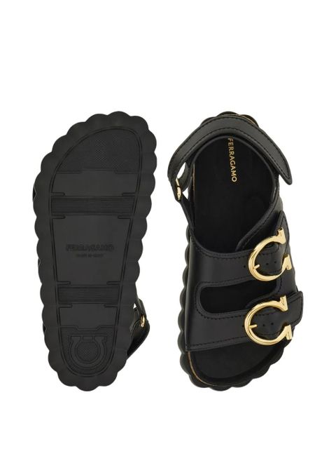Ferragamo buckled leather sandals - Black - zdjęcie produktu nr 2