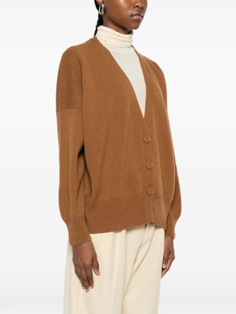 SOLOTRE V-neck cardigan - Brown