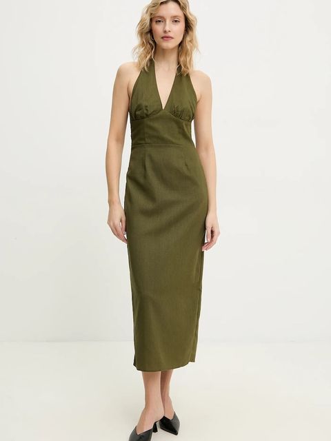 Answear.LAB sukienka z lnem - zdjęcie produktu nr 1