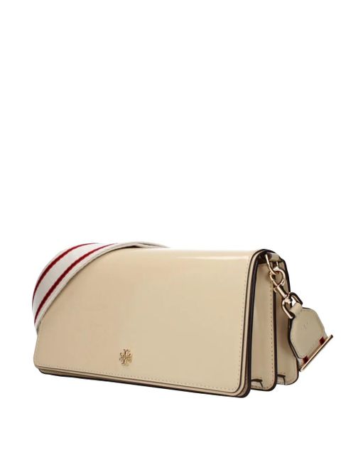Tory Burch striped-strap leather crossbody bag - Neutrals - zdjęcie produktu nr 1