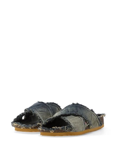 Diesel D-Woodstock frayed sandals - Blue - zdjęcie produktu nr 2