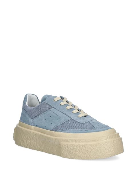 MM6 Maison Margiela mesh-panel suede sneakers - Blue