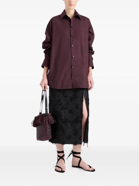 Proenza Schouler Dalma jacquard midi skirt - Black - zdjęcie produktu nr 2