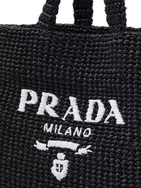 Prada Raffia tote bag - Black