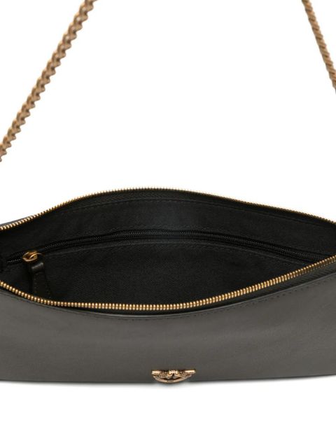 PINKO Horizontal Flat chain clutch bag - Green