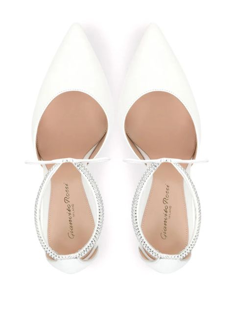 Gianvito Rossi Montecarlo D'Orsay 105mm pumps - White