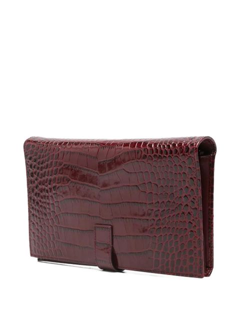 TOM FORD croc-embossed wallet - Red - zdjęcie produktu nr 2