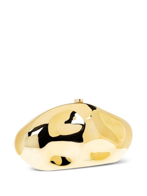 Cult Gaia metallic-effect sculpted mini bag - Yellow