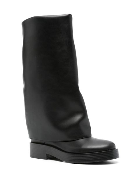 Casadei layered mid-calf boots - Black - zdjęcie produktu nr 2