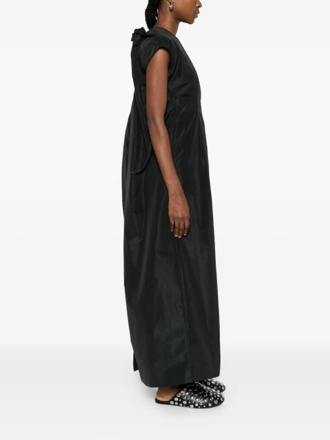 Simone Rocha cap-sleeve taffeta dress - Black