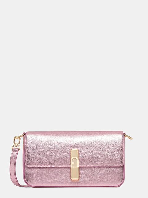Furla torebka skórzana kolor różowy WB01826.BX4150.4148S - zdjęcie produktu nr 1