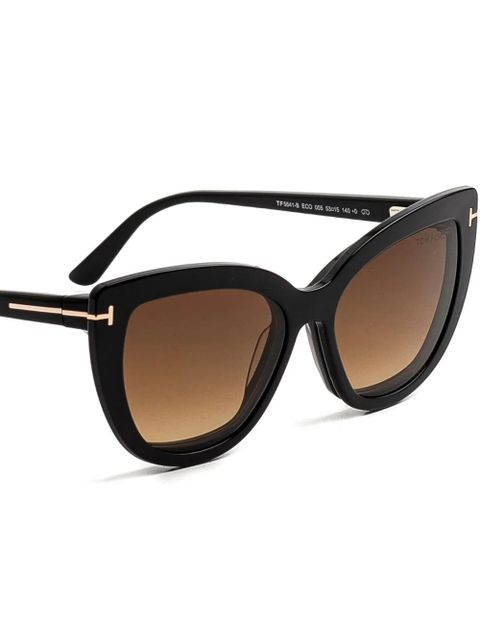 TOM FORD Eyewear cat-eye clip-on glasses - Black