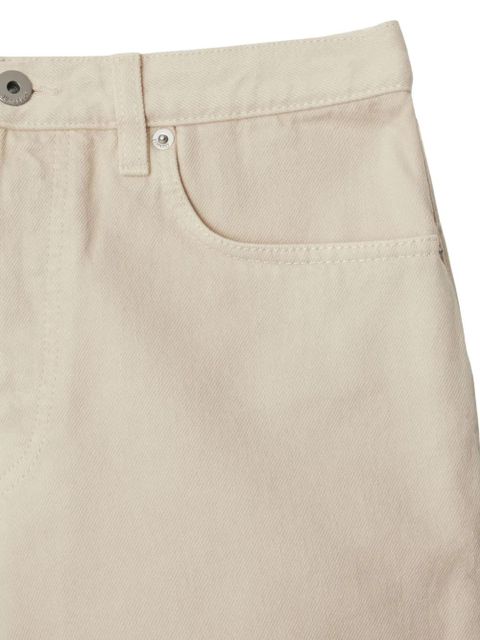 Burberry Equestrian Knight denim shorts - Neutrals