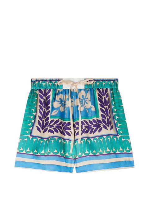 SANDRO floral cord short shorts - Green - zdjęcie produktu nr 1