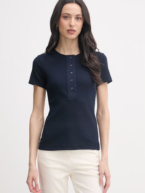 United Colors of Benetton t-shirt damski bawełniany z elastanem - zdjęcie produktu nr 2