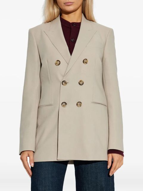 AMI Paris double-breasted jacket - Neutrals - zdjęcie produktu nr 2