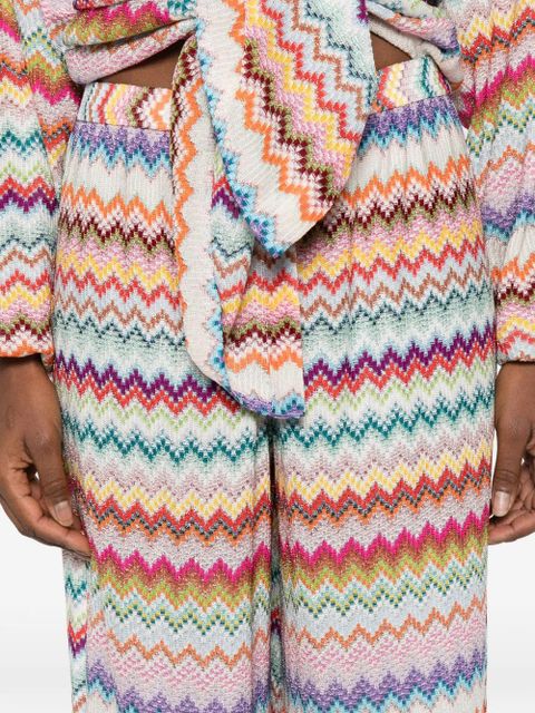 Missoni zigzag palazzo pants - Neutrals