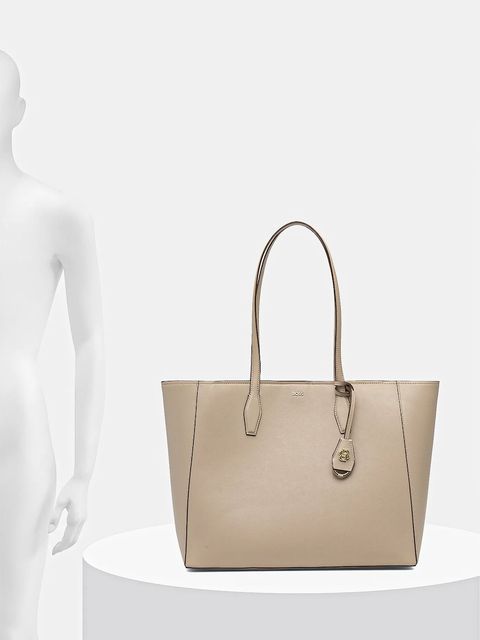 BOSS torebka skórzana kolor beżowy 50547750