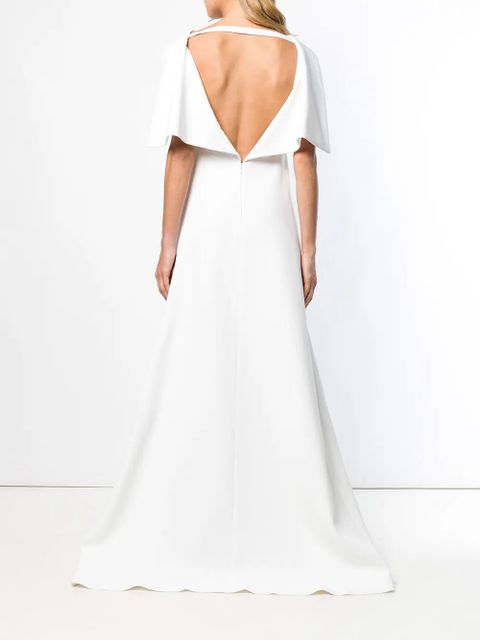 Givenchy sleeveless cape gown - White