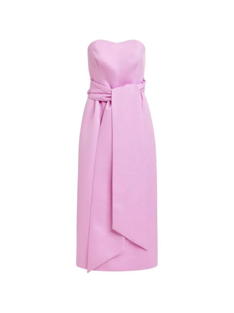 Essentiel Antwerp Juror sleeveless belted midi dress - Pink - zdjęcie produktu nr 1