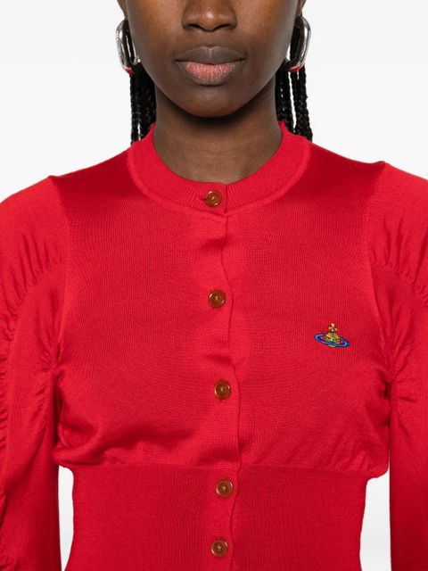 Vivienne Westwood puff-sleeve cardigan - Red