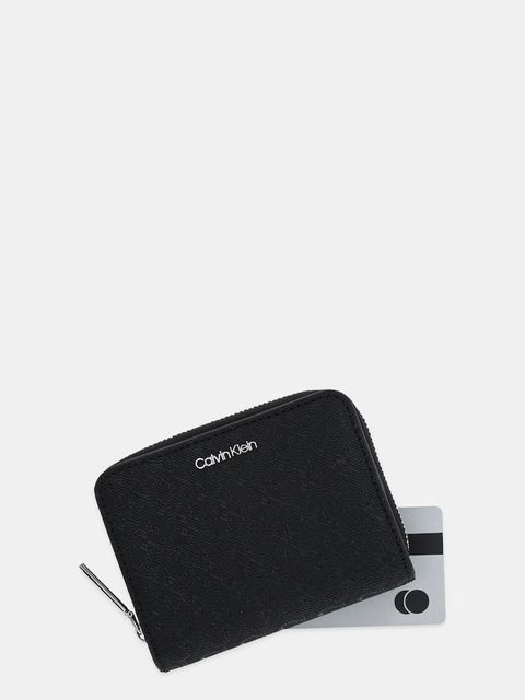 Calvin Klein portfel damski kolor czarny LV04F1037G