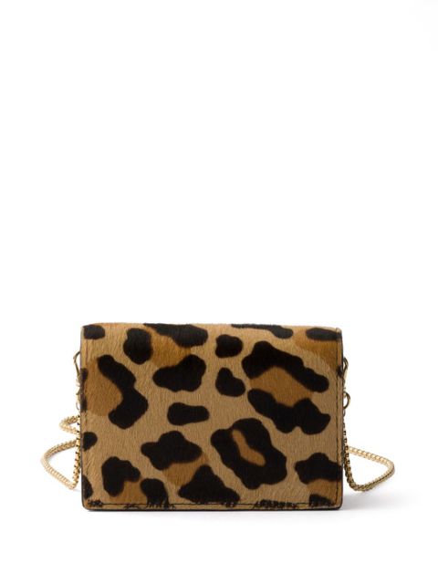 Prada printed leather cardholder - Brown - zdjęcie produktu nr 2