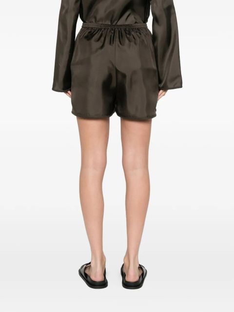Róhe silk shorts - Brown