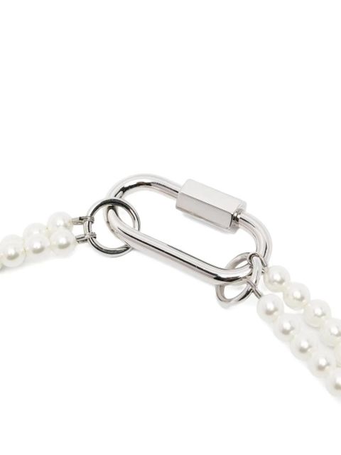 Simone Rocha faux-pearl drop necklace - Silver