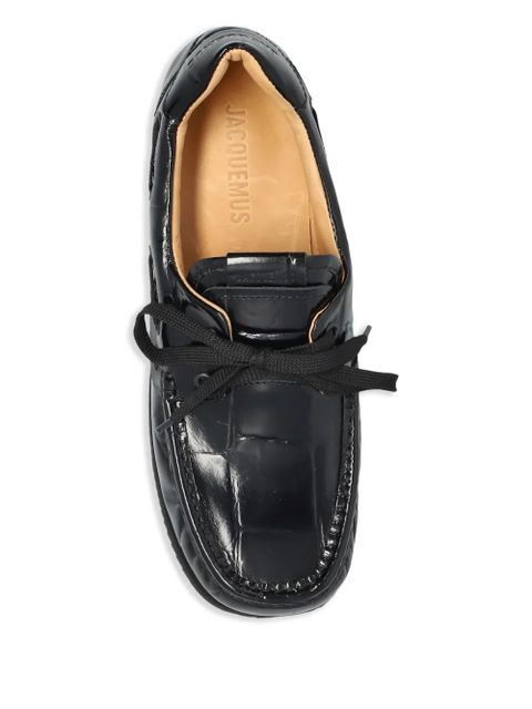 Jacquemus leather loafers - Black