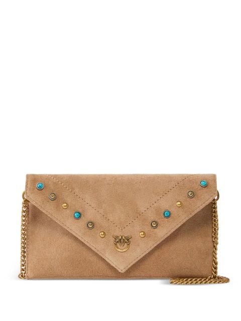 PINKO small suede clutch bag - Neutrals - zdjęcie produktu nr 1