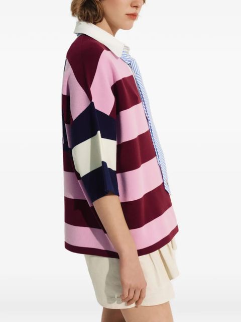Essentiel Antwerp x Peanuts Snoppy-patch polo top - Brown