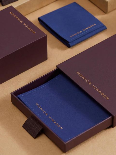 Monica Vinader September sapphire pendant necklace - Silver